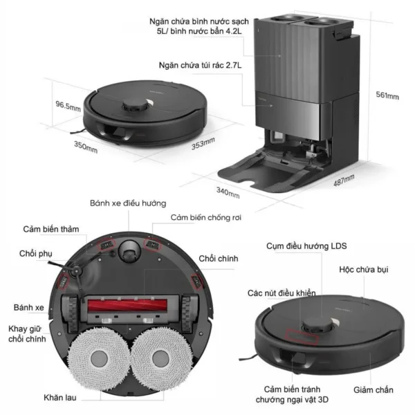 robot hÚt bỤi lau nhÀ roborock q revo – bẢn quỐc tẾ – bh 24 thÁng