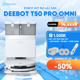 Robot hút bụi lau nhà Ecovacs Deebot T50 Pro Omni 2025