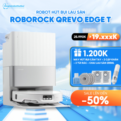 Robot Hút Bụi Lau Nhà Roborock Qrevo Edge T – Bản Quốc Tế – Bảo hành 24 Tháng