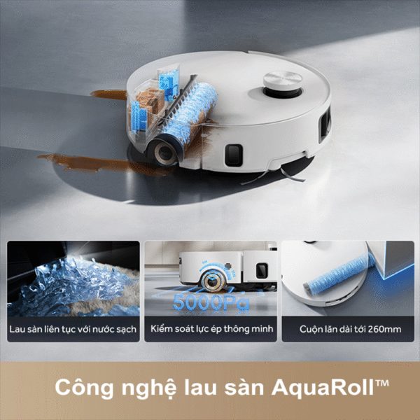 Robot hút bụi lau nhà Dreame Aqua 10 Roller – Bản Quốc Tế – Bảo Hành 24 Tháng