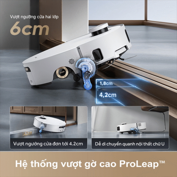 Robot hút bụi lau nhà Dreame Aqua 10 Roller – Bản Quốc Tế – Bảo Hành 24 Tháng