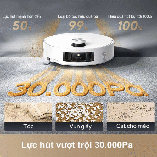 Robot hút bụi lau nhà Dreame Aqua 10 Roller – Bản Quốc Tế – Bảo Hành 24 Tháng