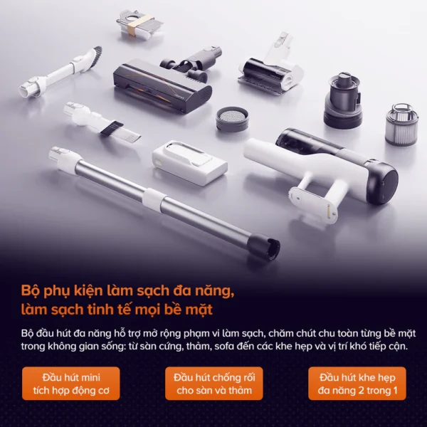 Máy hút bụi lau sàn Roborock H60 Hub Pro – Hàng Chính Hãng – Bảo hành  24 Tháng