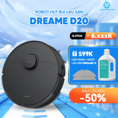 Robot hút bụi lau nhà Dreame D20 – Bản Quốc Tế – Bảo Hành 24 Tháng