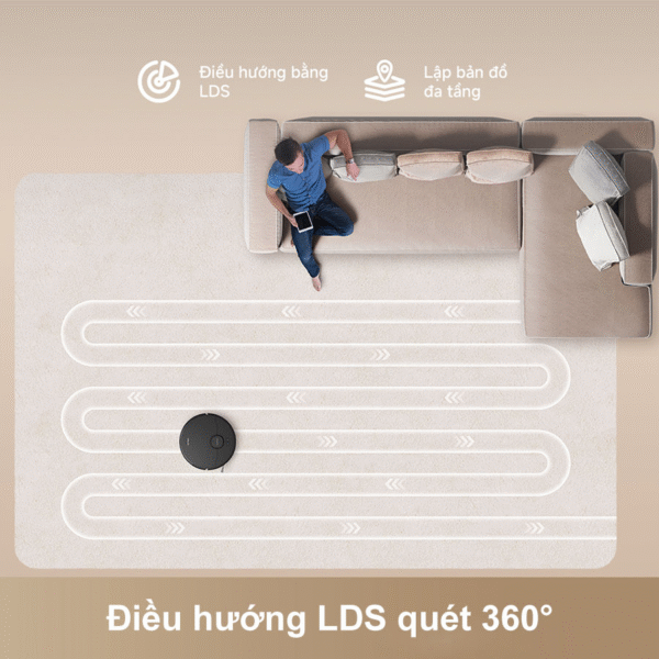 Robot hút bụi lau nhà Dreame D20 – Bản Quốc Tế – Bảo Hành 24 Tháng