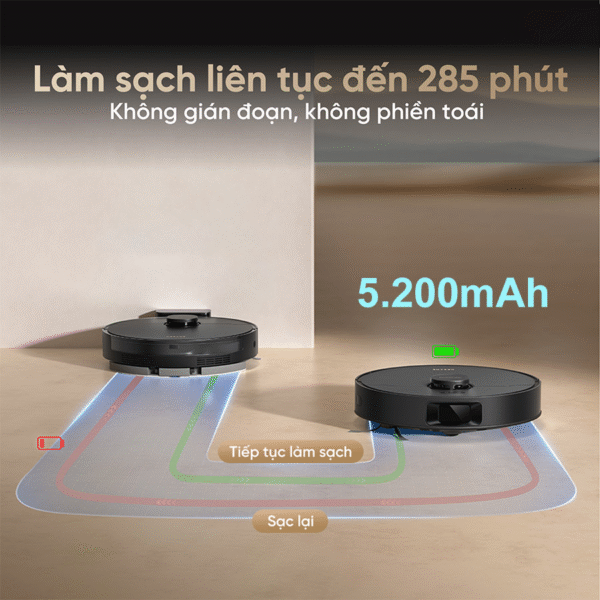Robot hút bụi lau nhà Dreame D20 – Bản Quốc Tế – Bảo Hành 24 Tháng