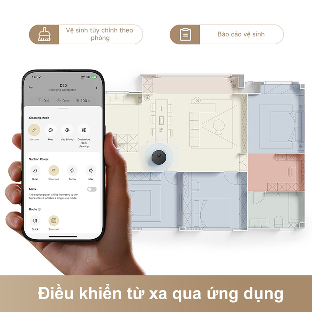Robot hút bụi lau nhà Dreame D20 – Bản Quốc Tế – Bảo Hành 24 Tháng 38 D20 8 1
