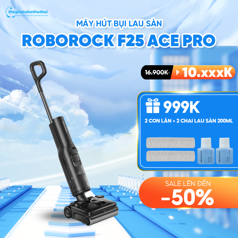 Máy hút bụi lau sàn Roborock F25 ACE Pro – Hàng Chính Hãng – Bảo hành  24 Tháng