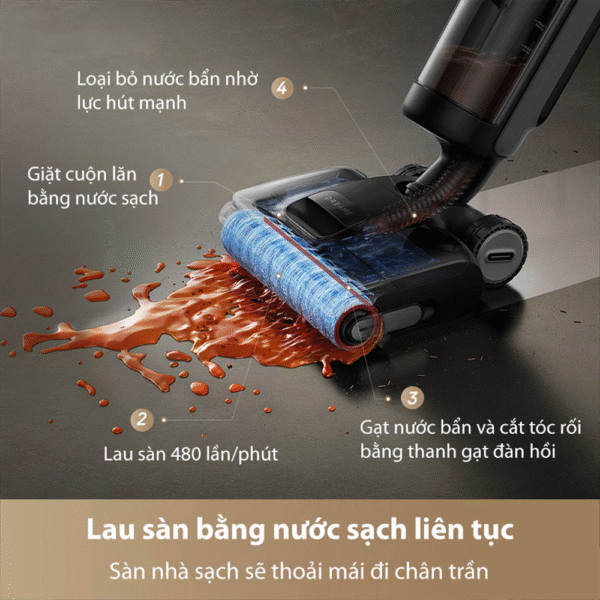 Máy hút bụi lau nhà Dreame H13 Dual FlexReach – Bản Quốc Tế – Bảo Hành 24 Tháng