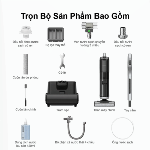 Máy hút bụi lau nhà Dreame H14 Station – Bản Quốc Tế – Bảo Hành 24 Tháng