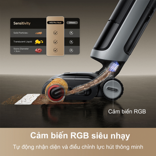 Máy hút bụi lau nhà Dreame H15 Pro Heat – Bản Quốc Tế – Bảo Hành 24 Tháng