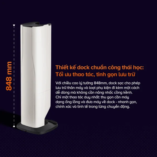 Máy hút bụi lau sàn Roborock H60 Hub Pro – Hàng Chính Hãng – Bảo hành  24 Tháng