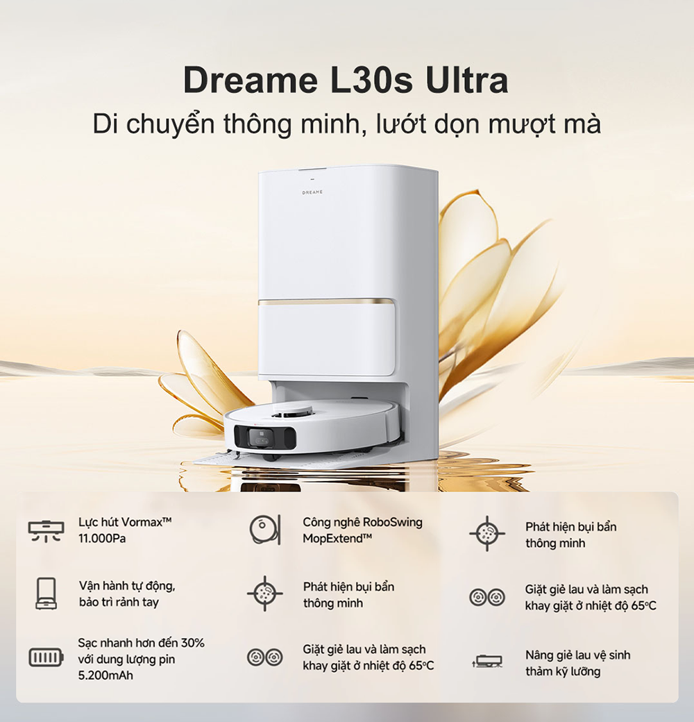 Robot hút bụi lau nhà Dreame L30s Ultra – Bản Quốc Tế – Bảo Hành 24 Tháng 39 L30s Ultra 1 1