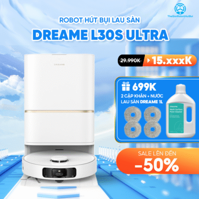 Robot hút bụi lau nhà Dreame L30s Ultra – Bản Quốc Tế – Bảo Hành 24 Tháng