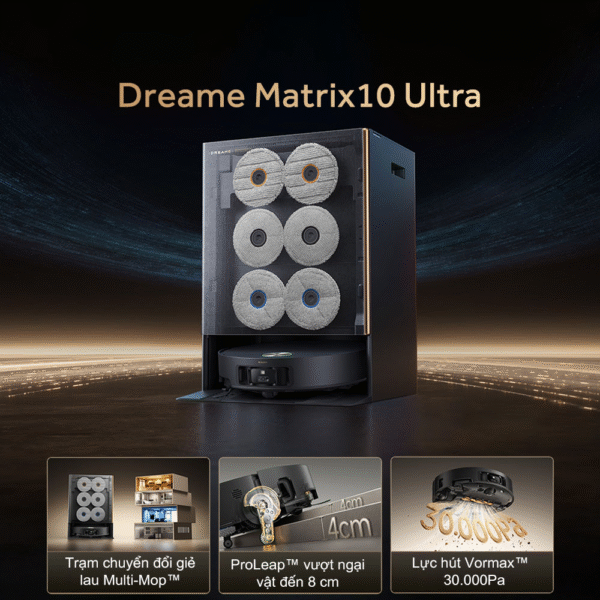 Robot hút bụi lau nhà Dreame Matrix10 Ultra – Bản Quốc Tế – Bảo Hành 24 Tháng