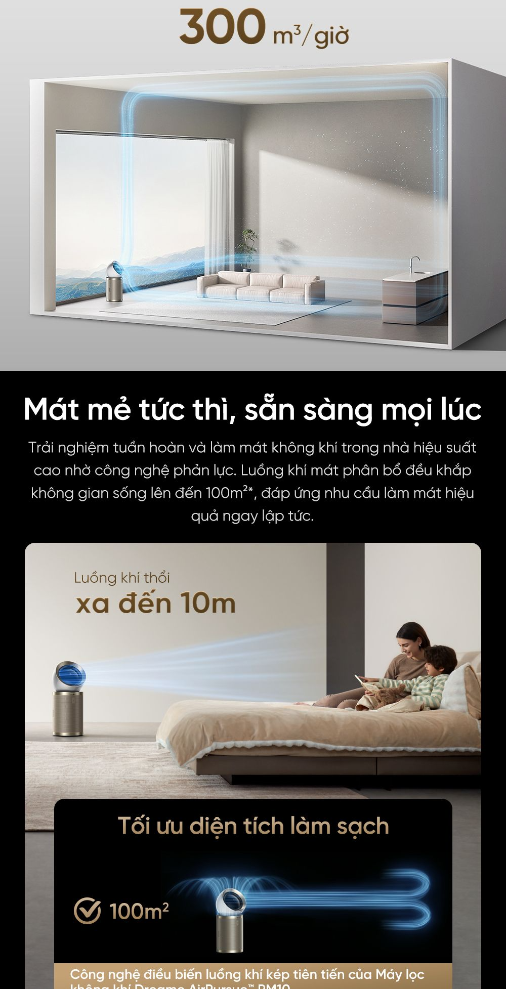 Máy Lọc Không Khí Dreame AirPursue™ PM10 – Hàng Quốc Tế – BH 24 Tháng 60 PM10 5