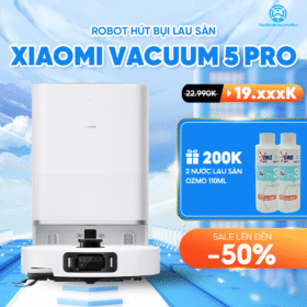 Robot hút bụi lau nhà Xiaomi Vacuum 5 Pro – Bản Quốc Tế – Bảo Hành 12 Tháng