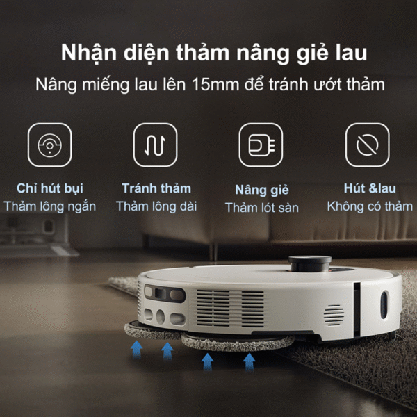 Robot hút bụi lau nhà Xiaomi Vacuum 5 Pro – Bản Quốc Tế – Bảo Hành 12 Tháng