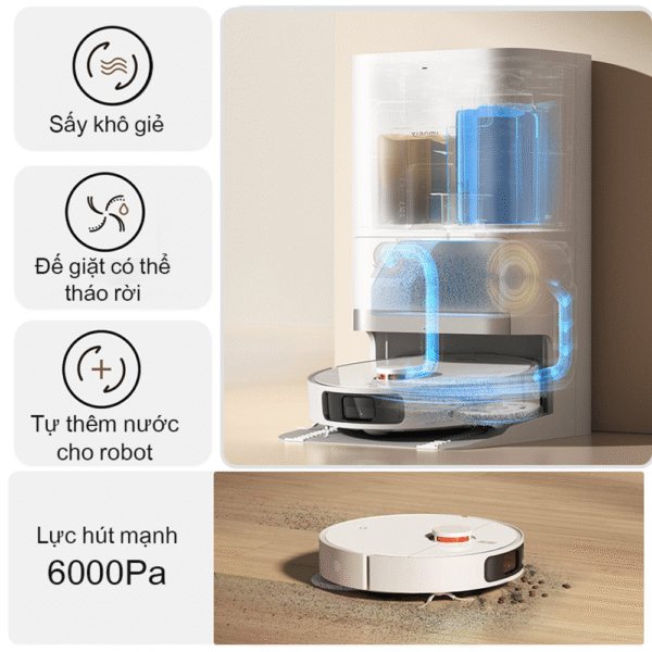 Robot hút bụi lau nhà Xiaomi Vacuum X20+ (X20 Plus) – Bản Quốc Tế – Bảo Hành 12 Tháng