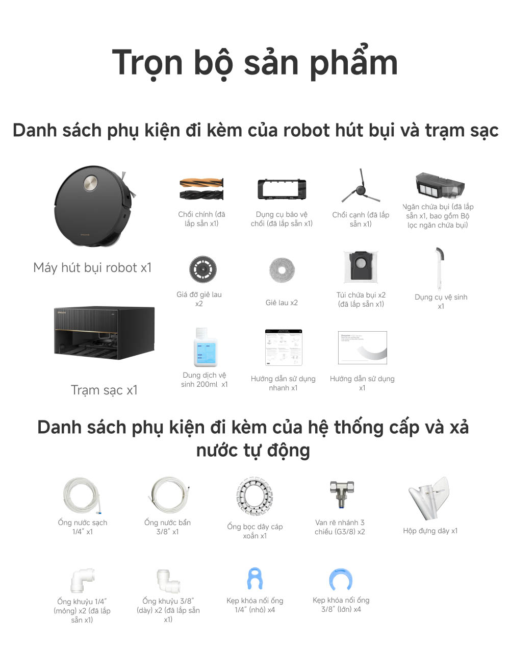 Robot hút bụi lau nhà Dreame X50 Master – Bản Quốc Tế – Bảo Hành 24 Tháng 49 X50 Master 22