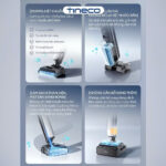 Máy lau nhà Tineco S9 Artist Steam Pro gập nghiêng 180° – Bảo hành chính hãng 24 Tháng