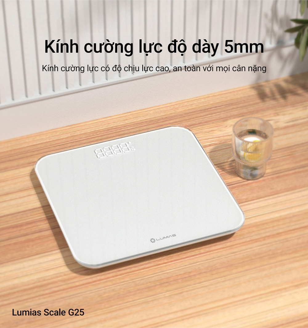 Cân Điện Tử Lumias Scale G25 – Hàng Chính Hãng – BH 6 Tháng 52 G25 5 1