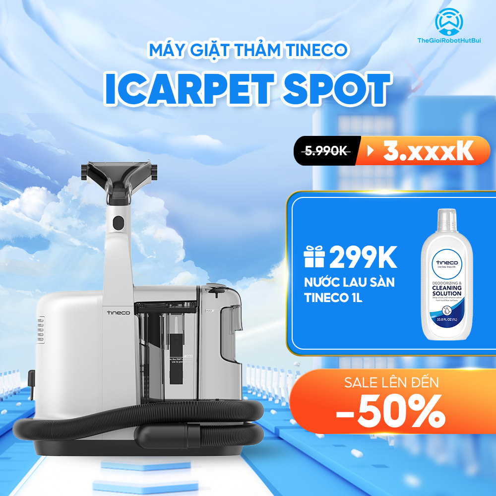 Máy Giặt Thảm Tineco iCarpet Spot – Hàng Quốc Tế – BH 12 Tháng