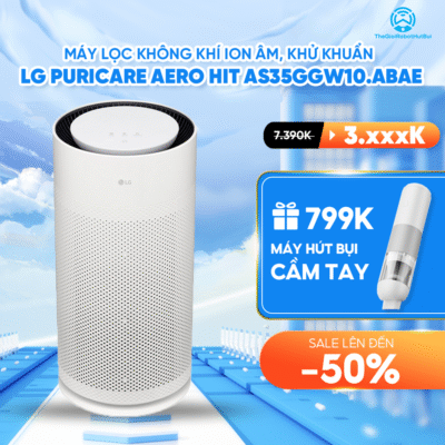 Máy Lọc Không Khí LG PuriCare Aero Hit AS35GGW10.ABAE – Hàng Chính Hãng – BH 12 Tháng
