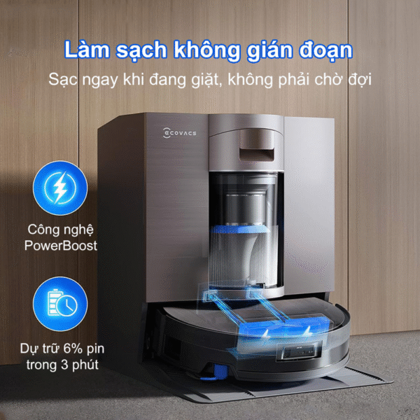 Robot hút bụi Ecovacs Deebot X11 OmniCyclone – Bảo hành chính hãng 24 tháng
