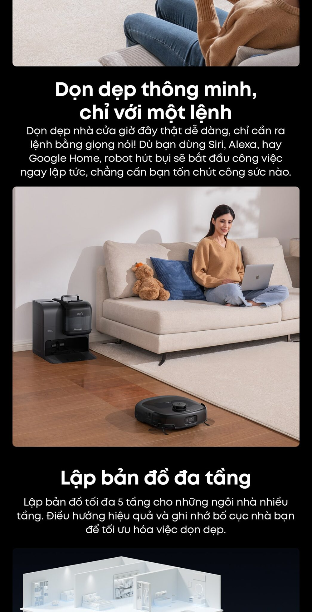 Robot hút bụi Eufy E28 - Bảo hành chính hãng 24 tháng 59 Eufy 8