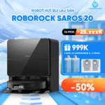 Robot hút bụi Roborock Saros 20 – Bảo hành chính hãng 24 Tháng