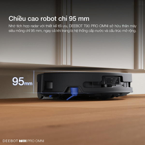Robot hút bụi Ecovacs Deebot T90 Pro Omni – Bảo hành chính hãng 24 tháng