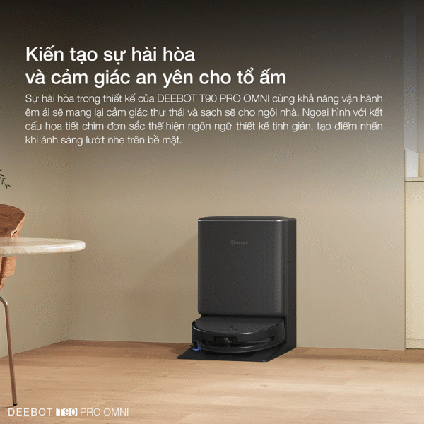 Robot hút bụi Ecovacs Deebot T90 Pro Omni – Bảo hành chính hãng 24 tháng