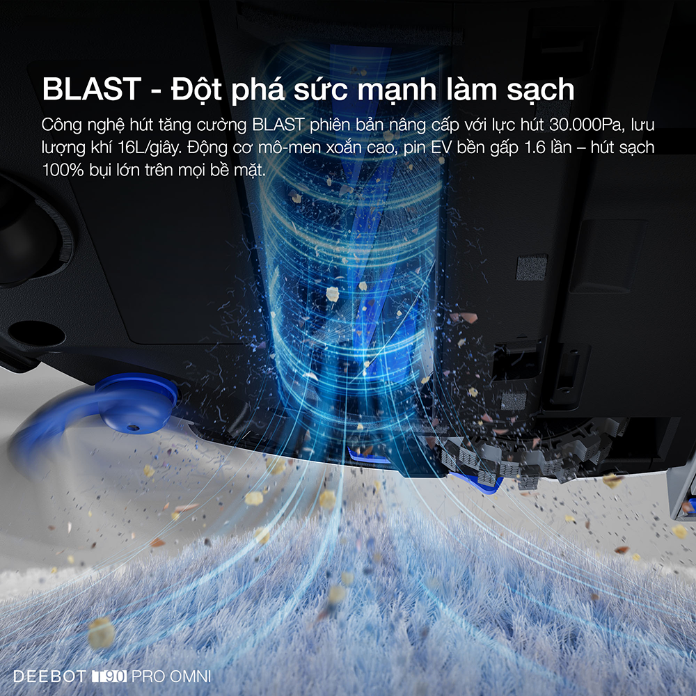 Robot hút bụi Ecovacs Deebot T90 Pro Omni - Bảo hành chính hãng 24 tháng 44 T90 Pro Omni 4