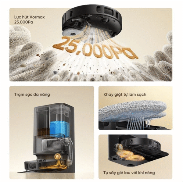 Robot hút bụi lau nhà Dreame D30 Ultra – Bản Quốc Tế – Bảo Hành 24 Tháng