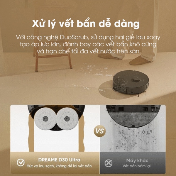 Robot hút bụi lau nhà Dreame D30 Ultra – Bản Quốc Tế – Bảo Hành 24 Tháng