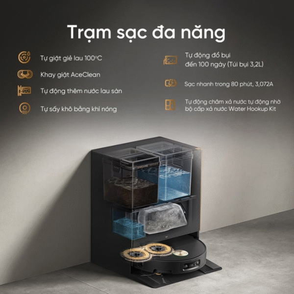 Robot hút bụi lau nhà Dreame X60 Ultra – Bản Quốc Tế – Bảo Hành 24 Tháng