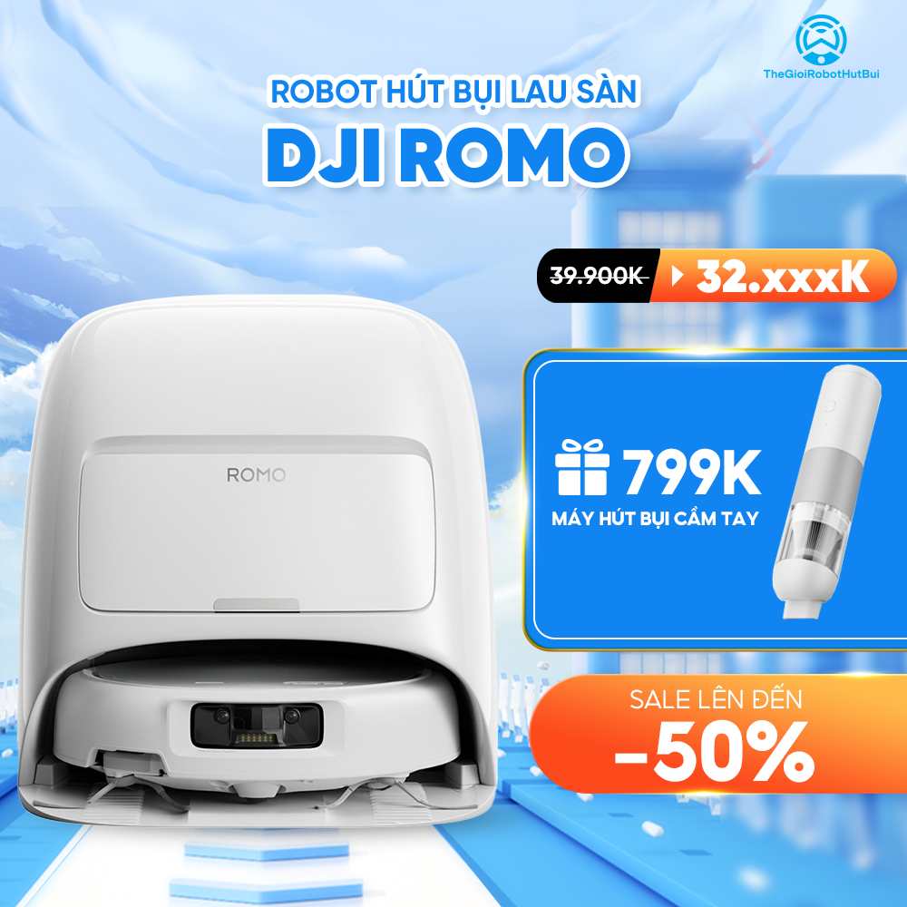 Robot hút bụi DJI ROMO – Bảo hành chính hãng 12 Tháng
