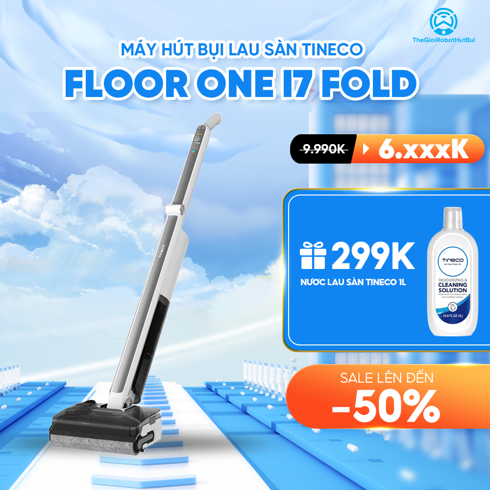 Máy hút bụi lau nhà Tineco Floor One i7 Fold – Bảo hành 24 tháng