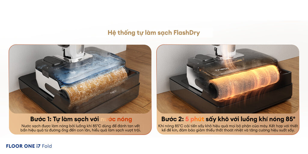 Máy hút bụi lau nhà Tineco Floor One i7 Fold - Bảo hành 24 tháng 79 i7 Fold 13