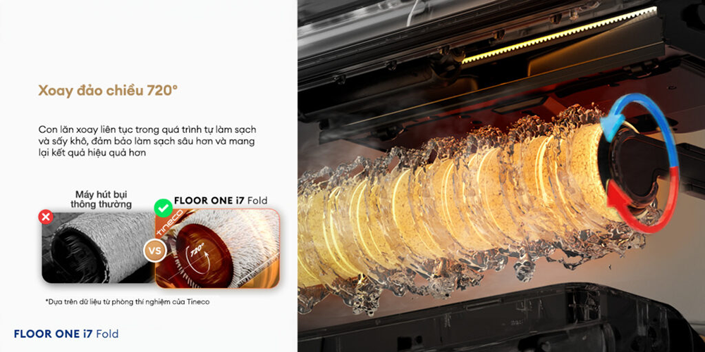 Máy hút bụi lau nhà Tineco Floor One i7 Fold - Bảo hành 24 tháng 80 i7 Fold 14