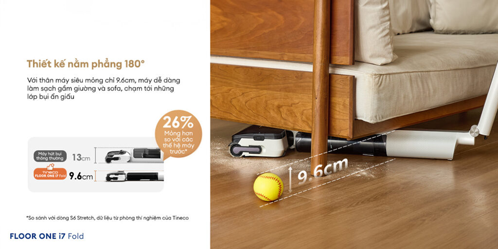 Máy hút bụi lau nhà Tineco Floor One i7 Fold - Bảo hành 24 tháng 75 i7 Fold 9