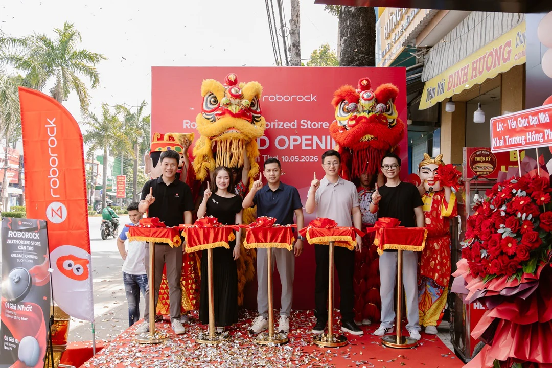 Roborock Authorized Store Cần Thơ chính thức khai trương, tăng trải nghiệm mua sắm cho khách hàng miền Tây