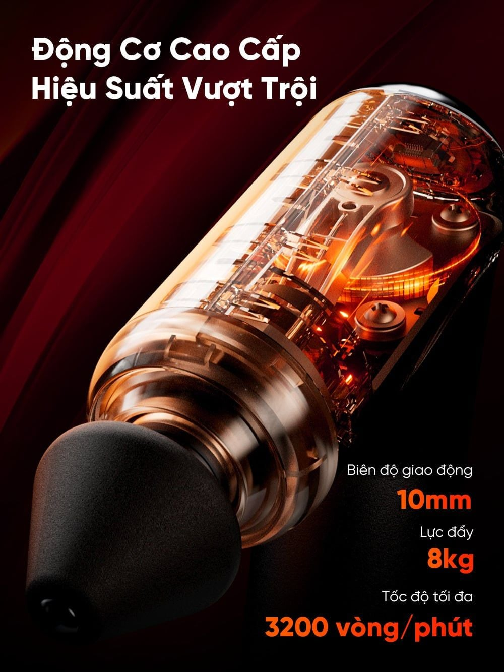 Máy Massage Cầm Tay Breo Lucky 7 | Đầu Silicon Giảm Đau Mỏi Cơ - Kết Hợp Đầu Làm Nóng - Nhỏ Gọn | Bảo hành 12 Tháng 50 Breo Lucky 7 2