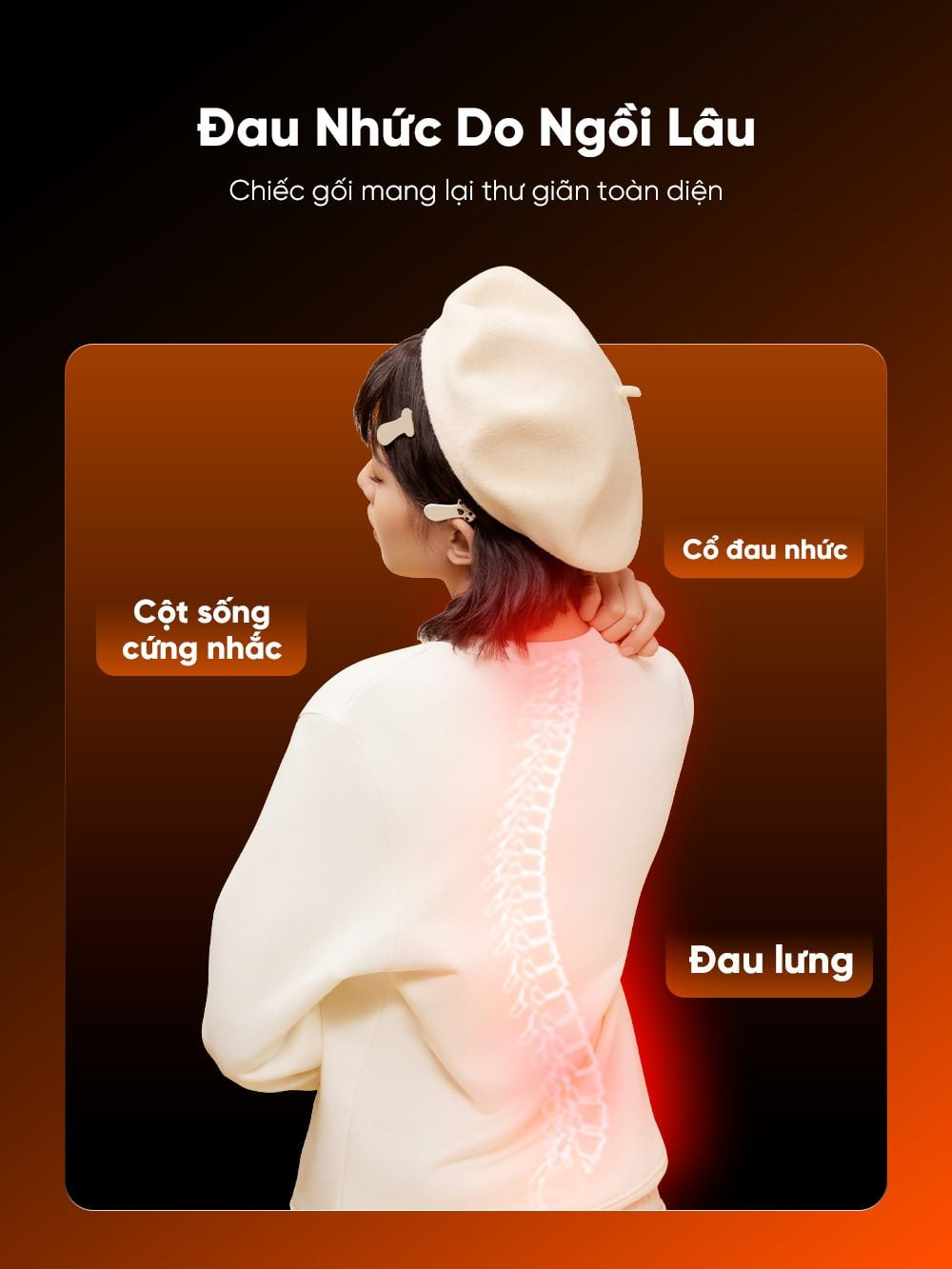 Gối Massage Cổ Vai Gáy Breo P2 | Massage Như Tay Người - Sử Dụng Không Dây - Êm Như Gối Ngủ | Bảo hành 12 Tháng 47 Breo P2 2