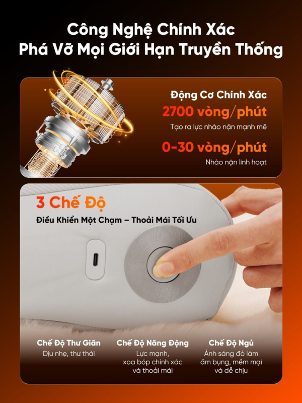 Gối Massage Cổ Vai Gáy Breo P2 | Massage Như Tay Người – Sử Dụng Không Dây – Êm Như Gối Ngủ | Bảo hành 12 Tháng