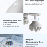Máy Massage Da Đầu BREO Scalp Mini Pro | Ánh Sáng Hồng Ngoại Kích Thích Mọc Tóc – Chống Nước | Bảo hành 12 Tháng