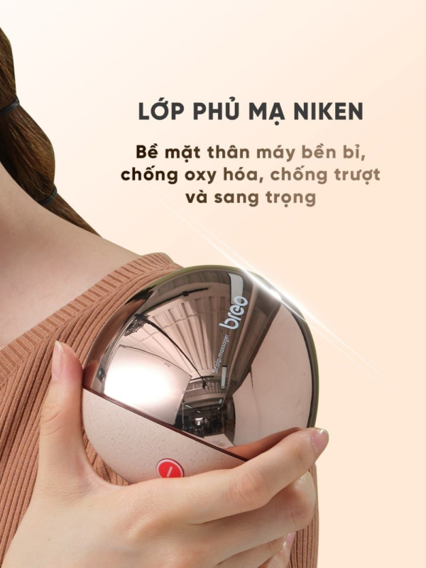 Máy Massage Da Đầu BREO Scalp Mini | Đầu Silicon Lưu Thông Khí Huyết – Kích Thích Mọc Tóc – Chống Nước | Bảo hành 12 Tháng