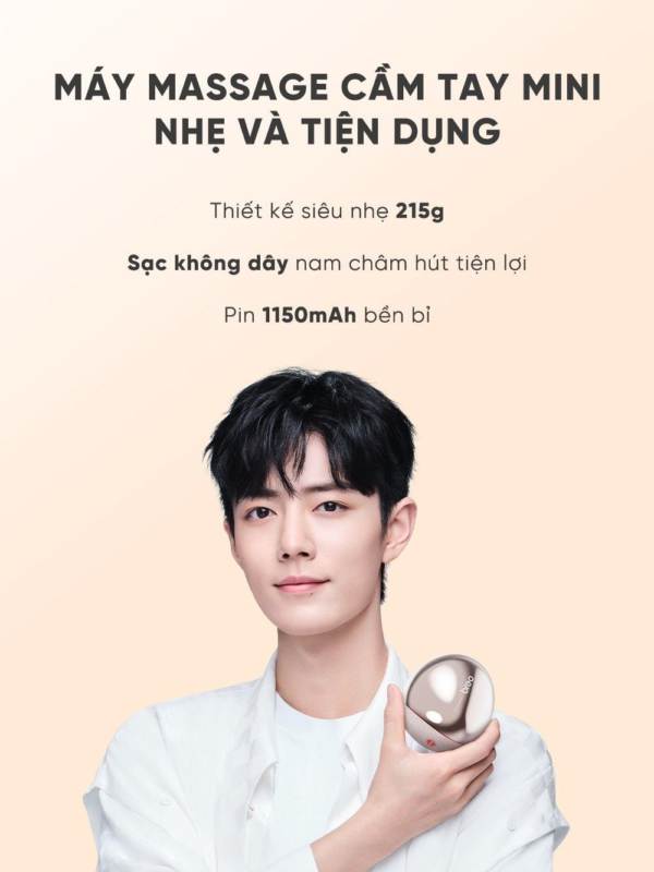 Máy Massage Da Đầu BREO Scalp Mini | Đầu Silicon Lưu Thông Khí Huyết – Kích Thích Mọc Tóc – Chống Nước | Bảo hành 12 Tháng