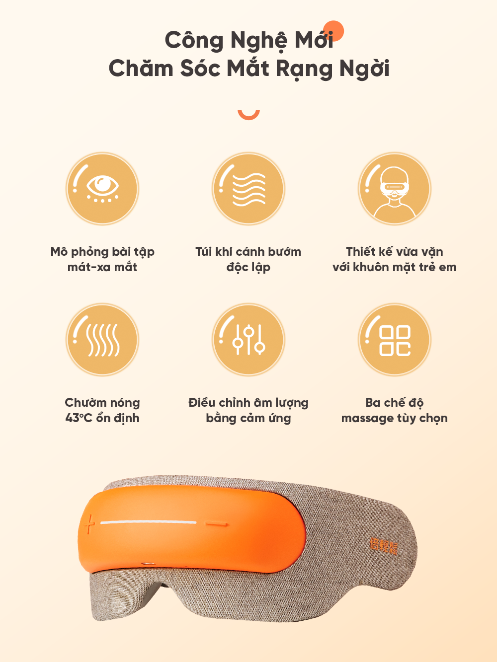 Máy Massage Mắt Trẻ Em BREO See 5K | Bảo Vệ Thị Lực - Ấn Huyệt Sưởi Ấm Thư Giãn - Giảm Nhức Mỏi Mắt | Bảo hành 12 Tháng 65 Breo See 5K 2